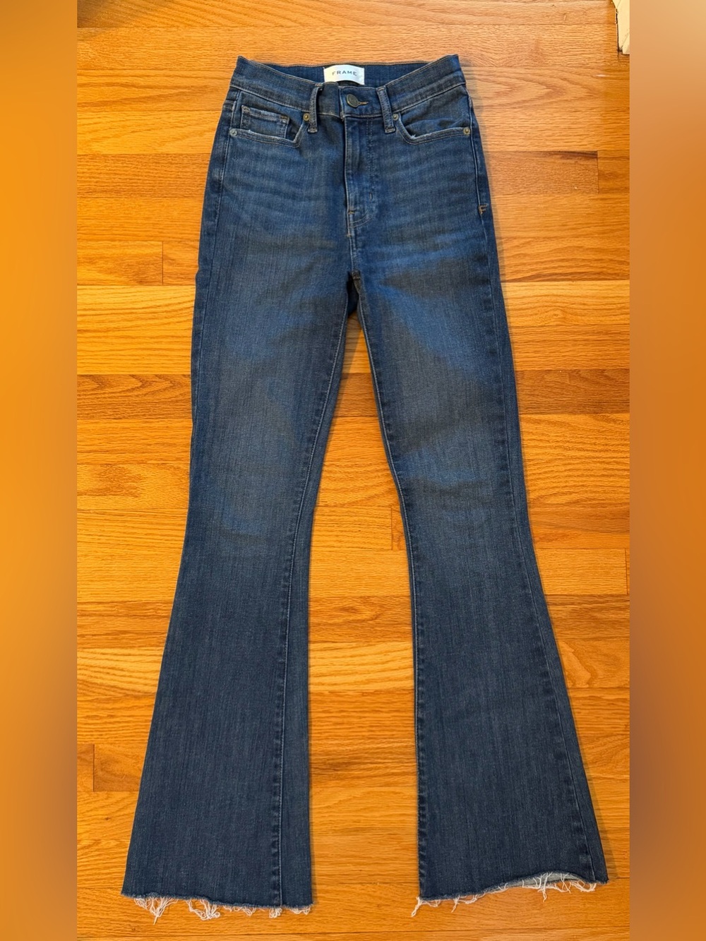 Frame Denim Dark Blue Flare Jeans